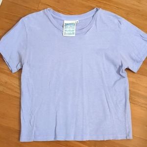Jungmaven Cropped Lorel Tee - Misty Lilac, sz M